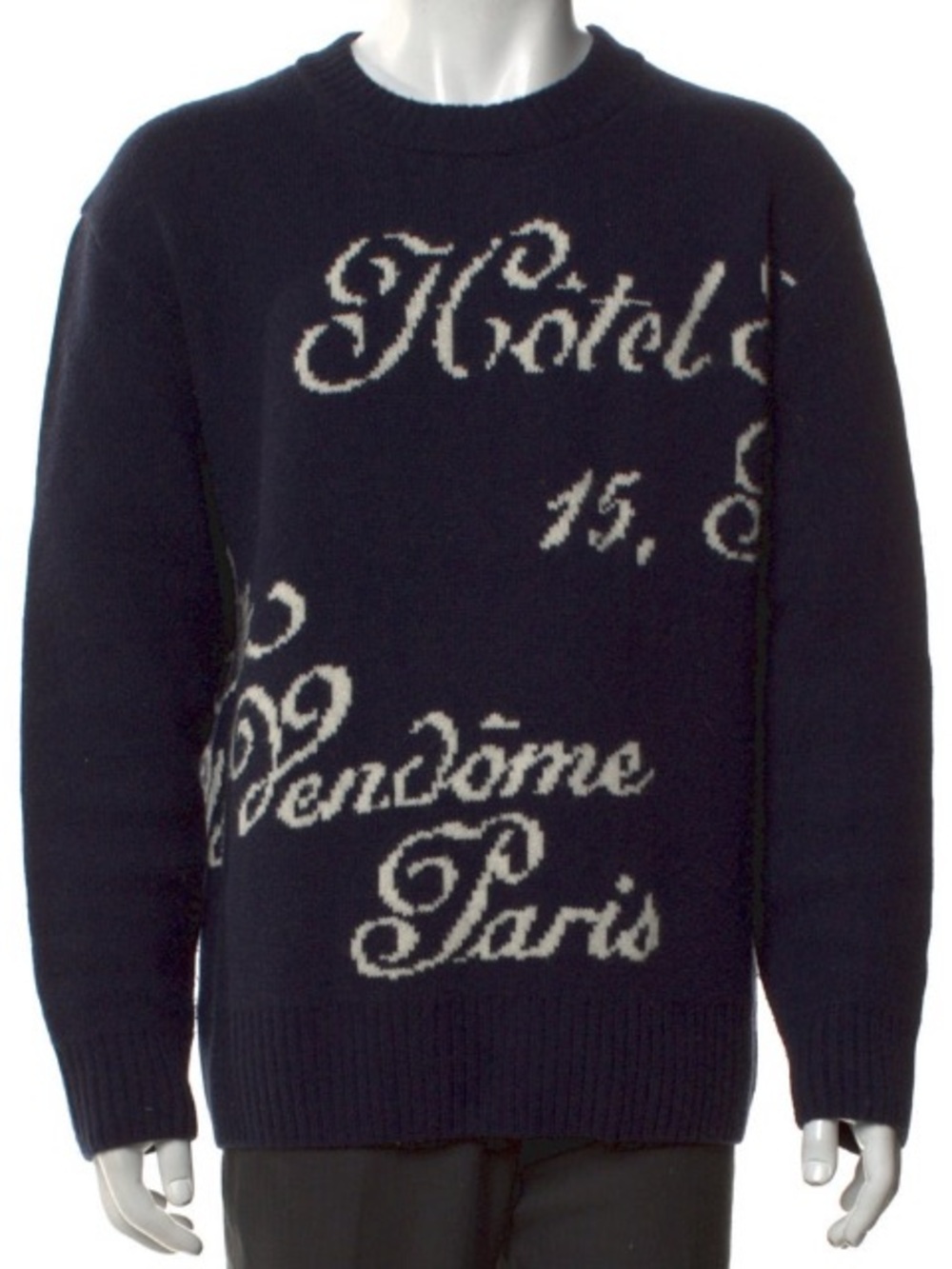 Frame x Ritz Paris 100% cashmere Vendome Hotel Sweater Medium